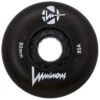 Luminous Light Up Inline Skate Wheels - Black 4 Pack