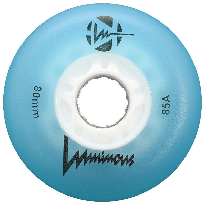 Luminous Light Up Inline Skate Wheels - Blue 4 Pack