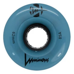 Luminous Light Up Quad Wheels Blue Glow 62mm - 4 Pack