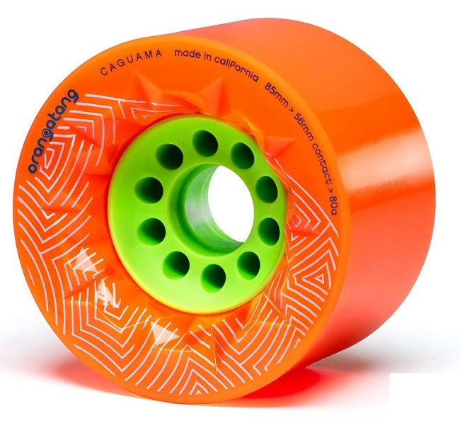 Orangatang Caguama Longboard Wheels - Orange 85mm 80a