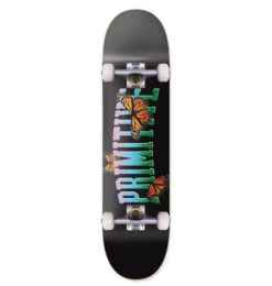 Primitive Collegiate Butterfly Mini Skateboard - 7.3"
