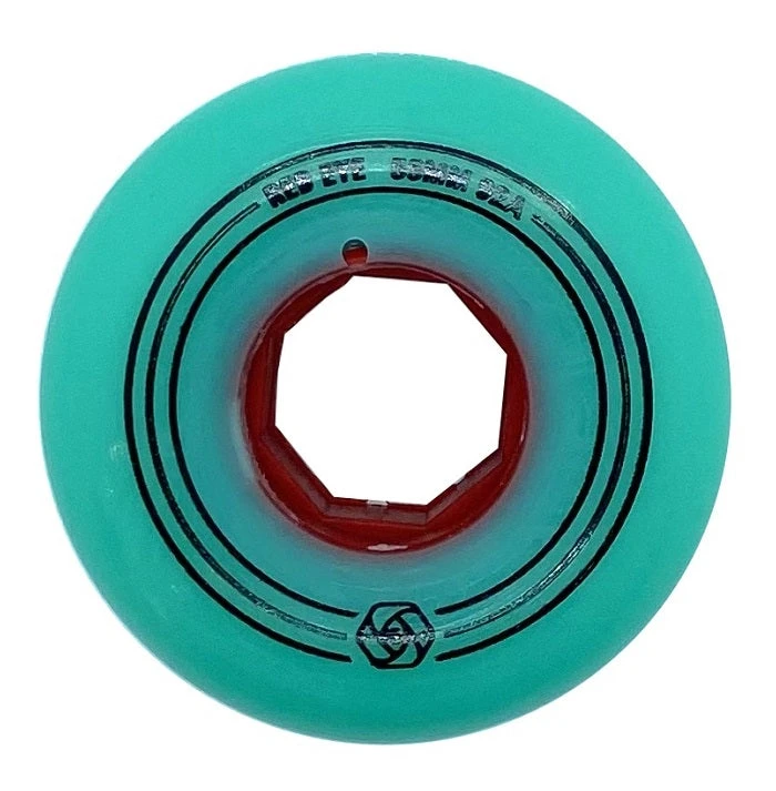 Red Eye Team Teal Wheels 55mm 92a - Set Of 4