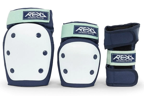 Rekd Adult Heavy Duty Triple Padset - Blue/Mint