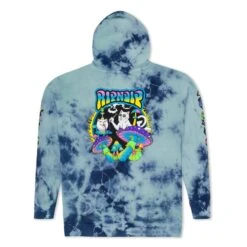 RIPNDIP Psychedelic Garden Hoodie - Navy Lightning Wash