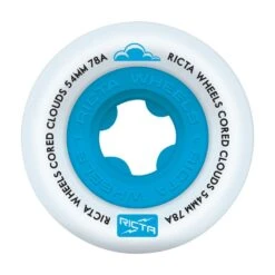 Ricta Cored Clouds Blue Skateboard Wheels - 54mm 78a