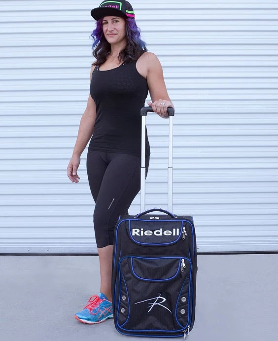 Riedell Travel And Gear Roller Bag - Black/Blue - Image 4