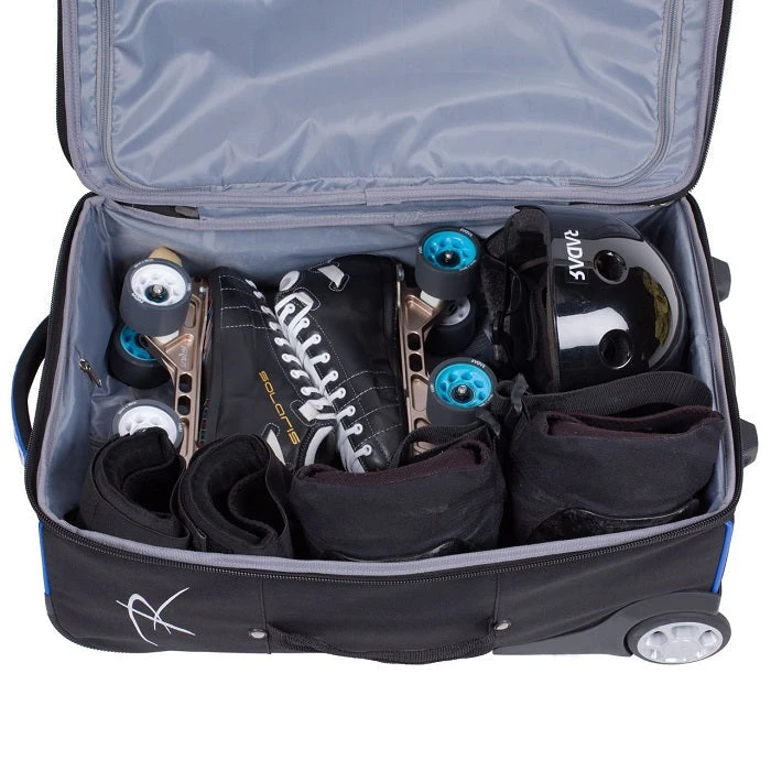 Riedell Travel And Gear Roller Bag - Black/Blue - Image 2