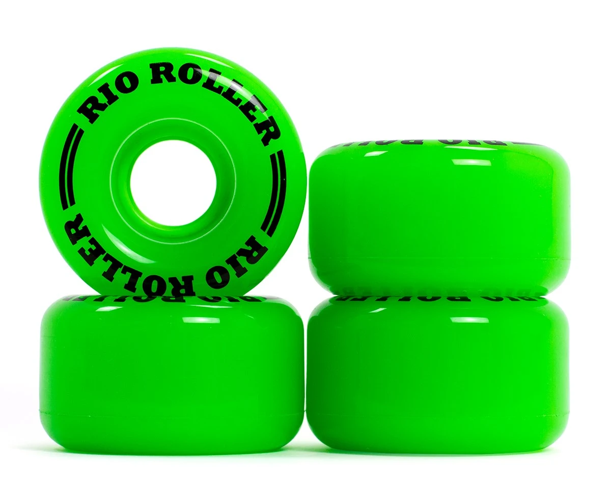 Rio Roller Coaster Green Roller Skate Wheels 62mm - Set Of 4 - Image 2
