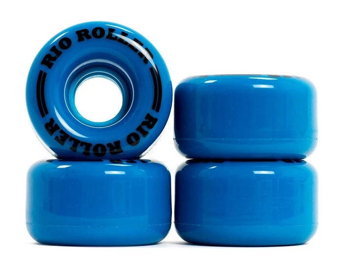 Rio Roller Coaster Blue Roller Skate Wheels 62mm - Set Of 4 - Image 2