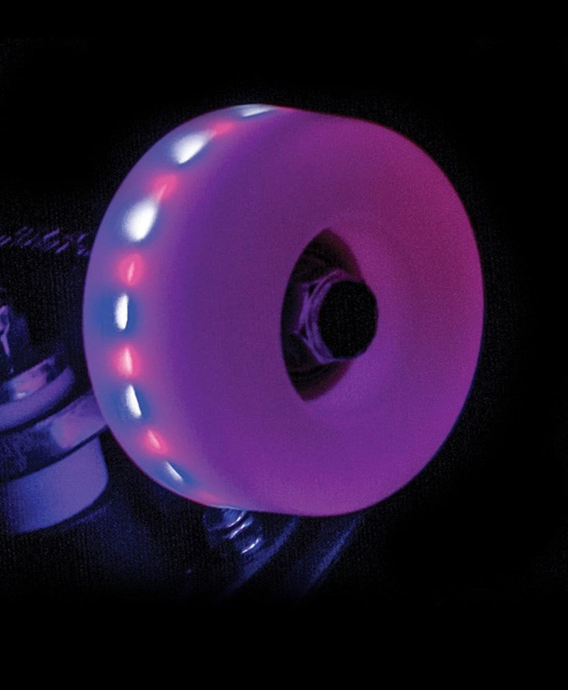 Rio Roller Pink Light Up Roller Skate Wheels 58mm - Set Of 4 - Image 2