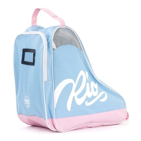 Rio Roller Script Skate Bag - Blue/Pink - Image 2