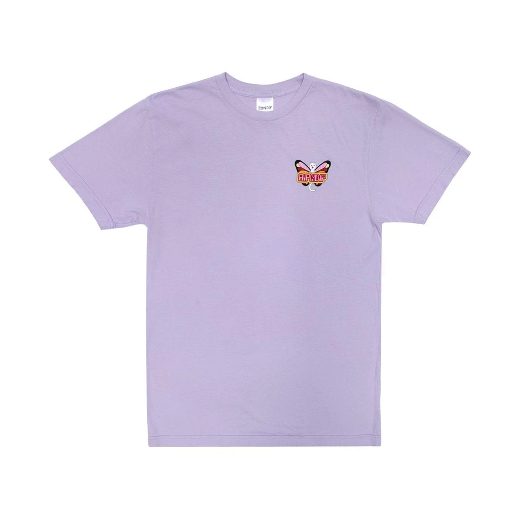 RIPNDIP Butterfly T Shirt - Lavender - Image 2