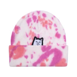 RIPNDIP Lord Nermal Beanie - Pink Tie Dye