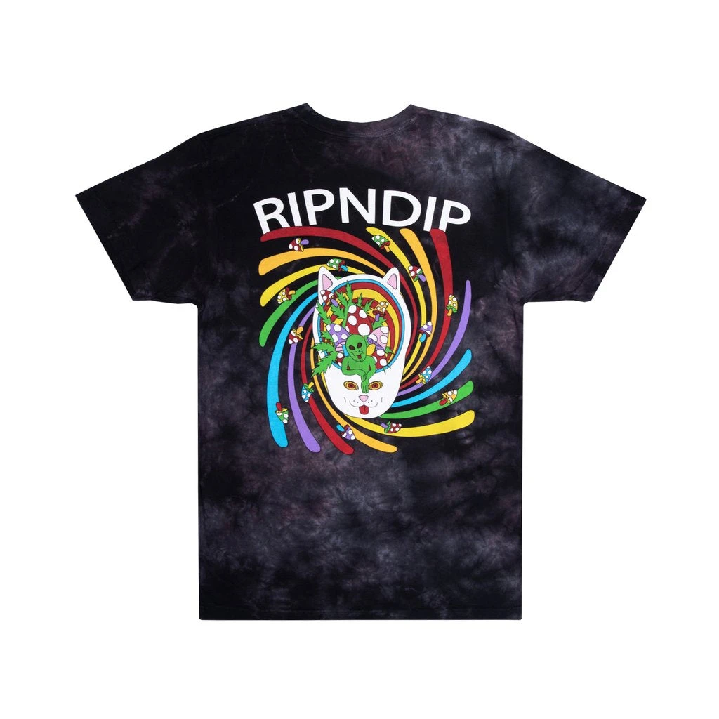 RIPNDIP Touch Of Psych T-Shirt - Black & Lavender Dye