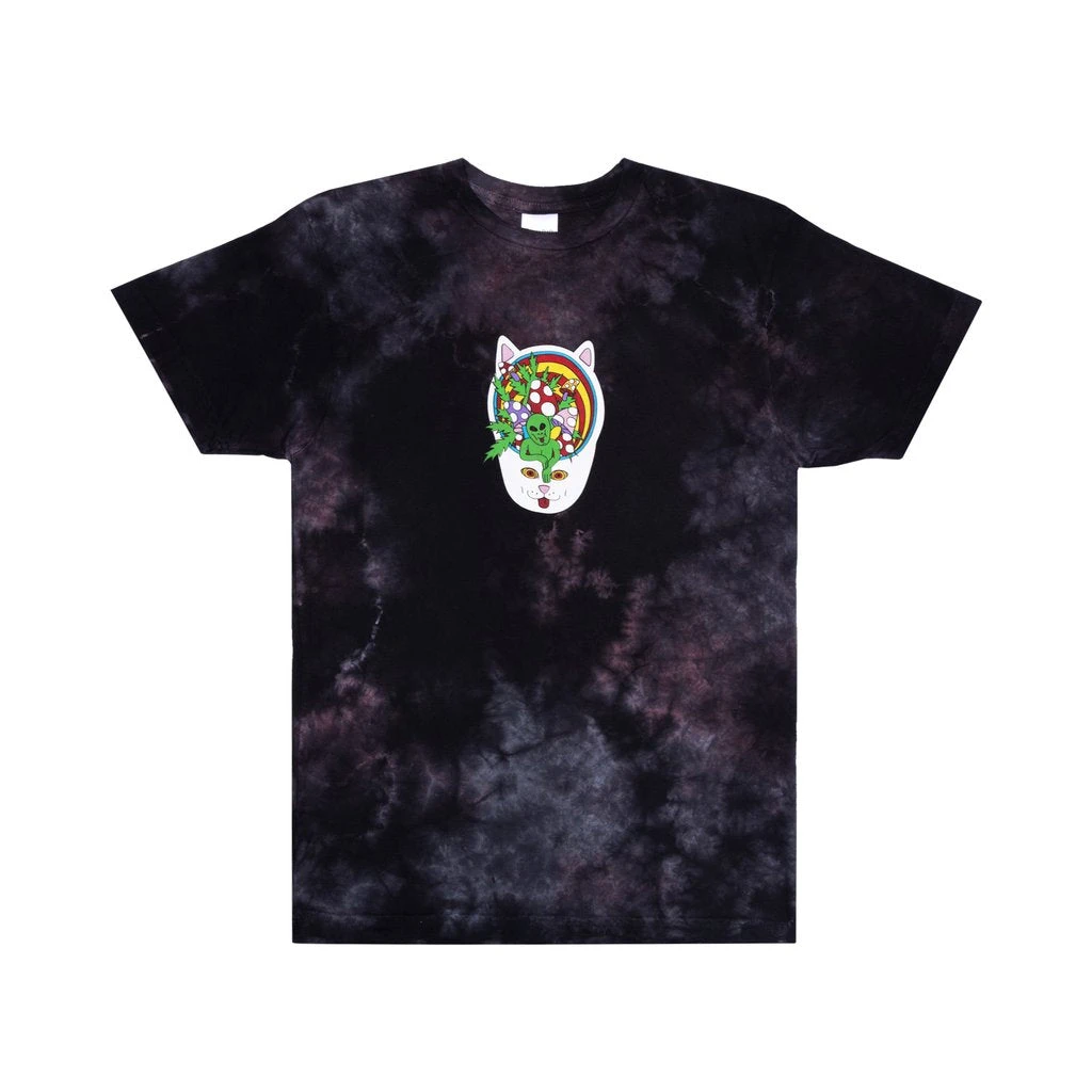 RIPNDIP Touch Of Psych T-Shirt - Black & Lavender Dye - Image 2