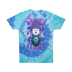 RIPNDIP Wizard T-Shirt - Blue & Aqua Spiral Dye