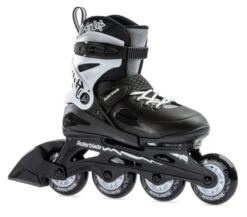 Rollerblade Fury Adjustable Kids Skates - Black/White