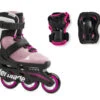 Rollerblade Microblade Adjustable Kids Skates Combo Pack - Pink/White