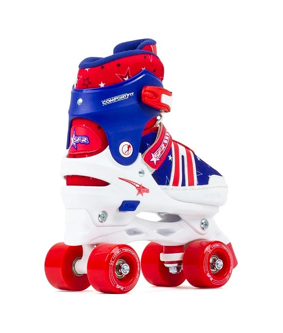 SFR Spectra Adjustable Roller Skates - Blue/Red - Image 2