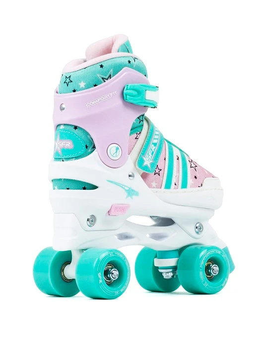 SFR Spectra Adjustable Roller Skates - Pink/Green - Image 2