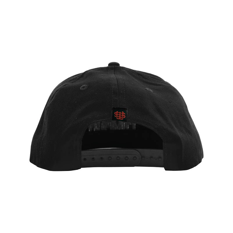 Slick's Skate Store Monogram Snapback Cap - Black - Image 2