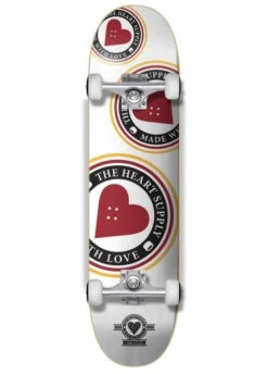 The Heart Supply Orbit White Skateboard - 8.0"