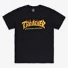 Thrasher Fire Logo T-Shirt - Black