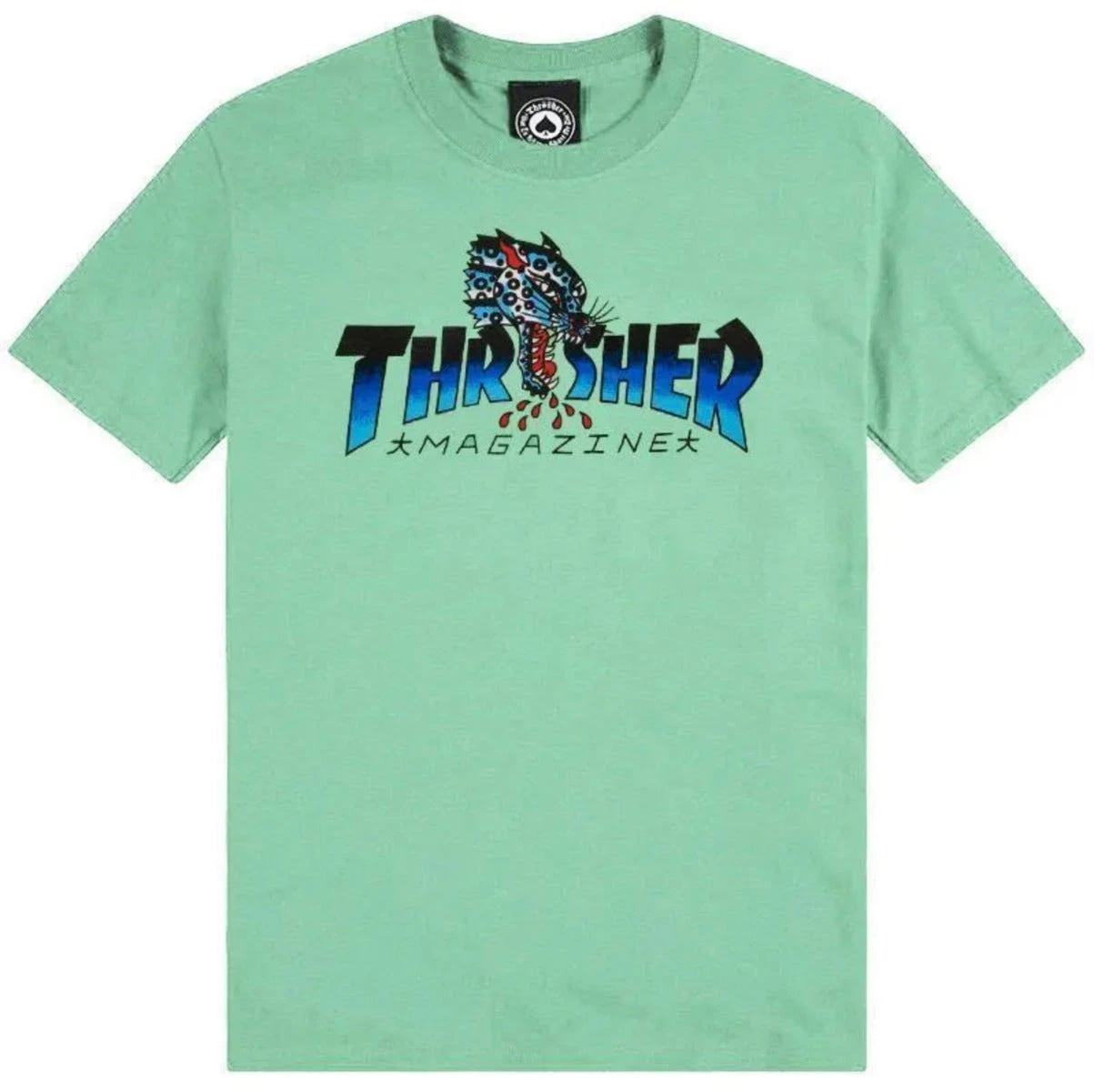 Thrasher Leopard Mag T-Shirt - Mint