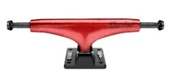 Thunder H Lights Metallic Script Red Skateboard Trucks - 148