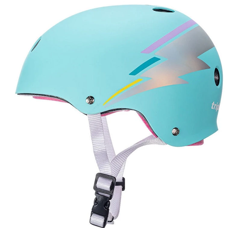 Triple 8 Sweatsaver Helmet - Teal Hologram - Image 2