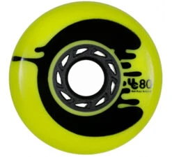 Undercover Cosmic Rosche Yellow Wheels Full Radius 80mm 86a - Set Of 4
